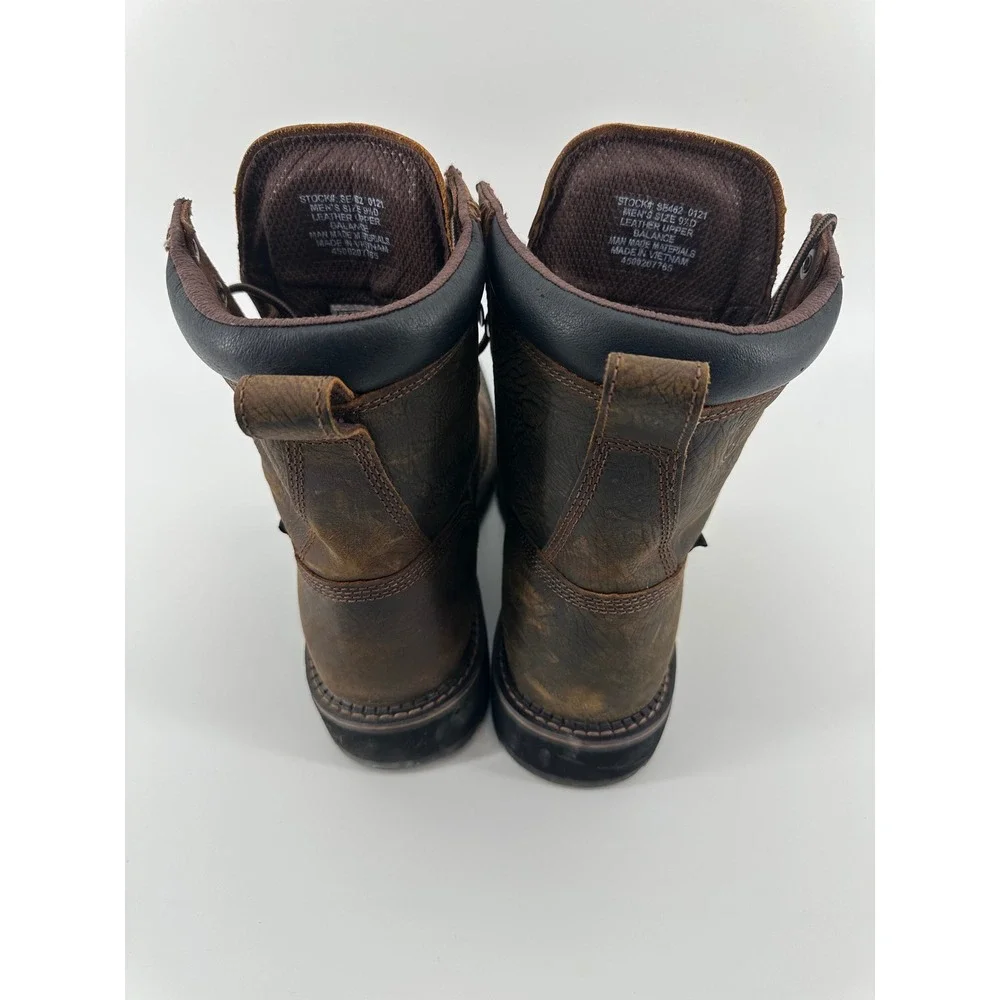 Justin Mens SE462 Leather Composite Square Toe Work Boots EH Rated Size 9.5D‎